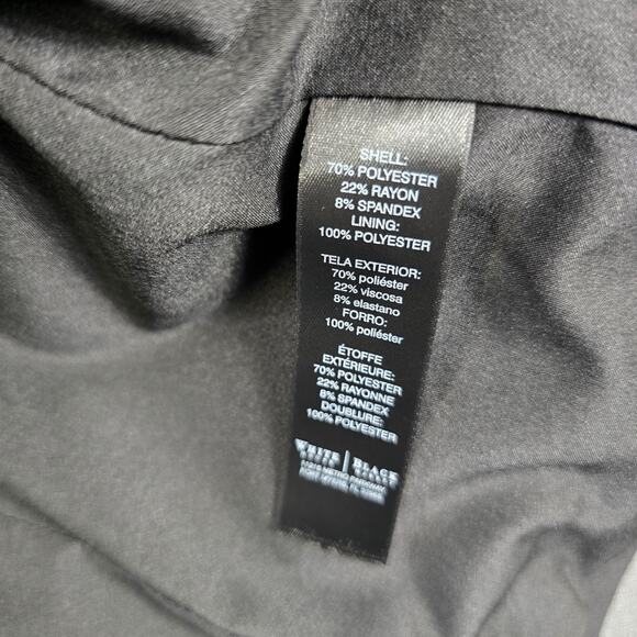 ⭐️NWOT White House Black Market Black Double Breasted Cropped Blazer Jacket Sz 2 - Picture 8 of 9